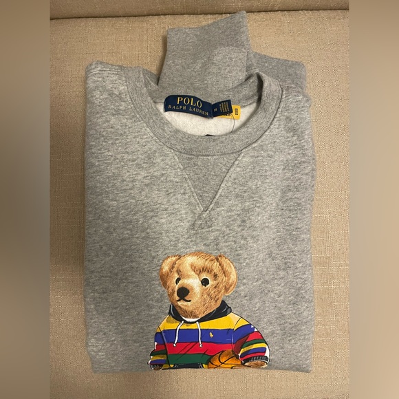 BRAND NEW Polo Ralph Lauren Polo Bear Fleece Crewneck Sweatshirt - Picture 6 of 7